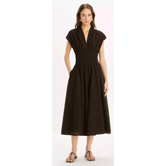 Tory Burch Embroidered Cotton Dress Sz 4 - NWT MSRP$798 - Picture 1 of 4